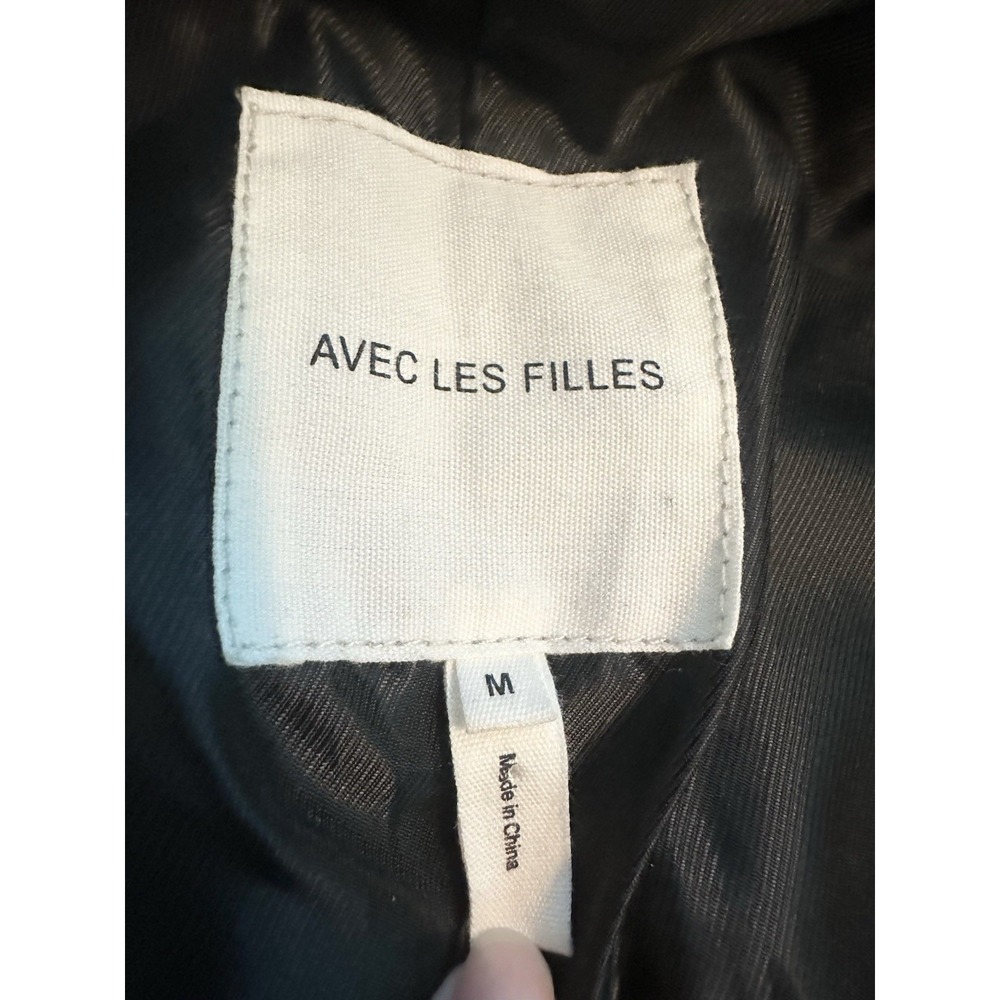 AVEC LES FILLES Foliage Green MEDIUM Genuine Suede Belted Trench Coat Luxury - Picture 12 of 16